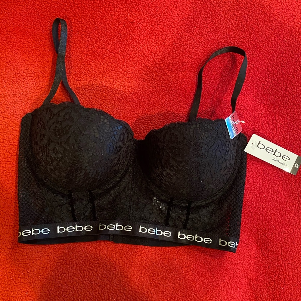 Bebe Push-Up Longline Bra NEW
